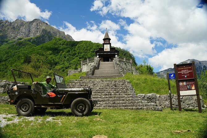 Amazing Willys Jeep Adventure - Soča Valley nature stops: waterfalls, gorges, bridges, and that famous water