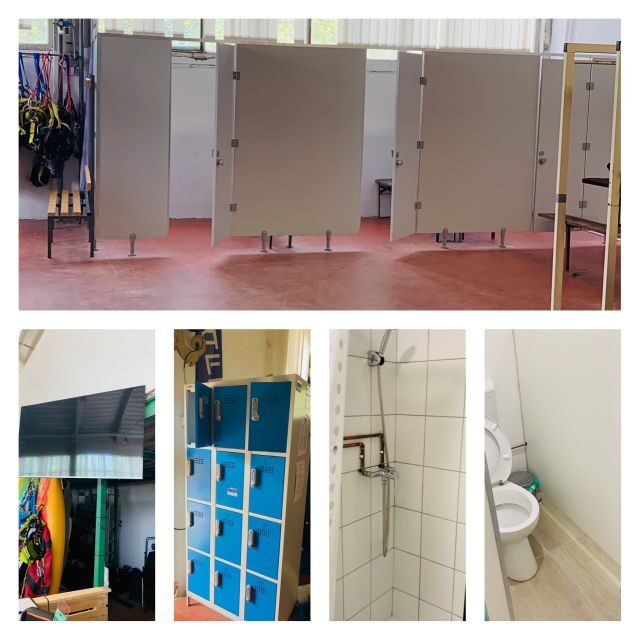 Bovec: Half-Day Canyoning Trip - The base camp: lockers, showers, and an outdoor bar