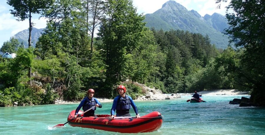 Bovec: Whitewater Canoeing on the Soča River - Soča mini-rafting in Bovec: why the small rafts feel different