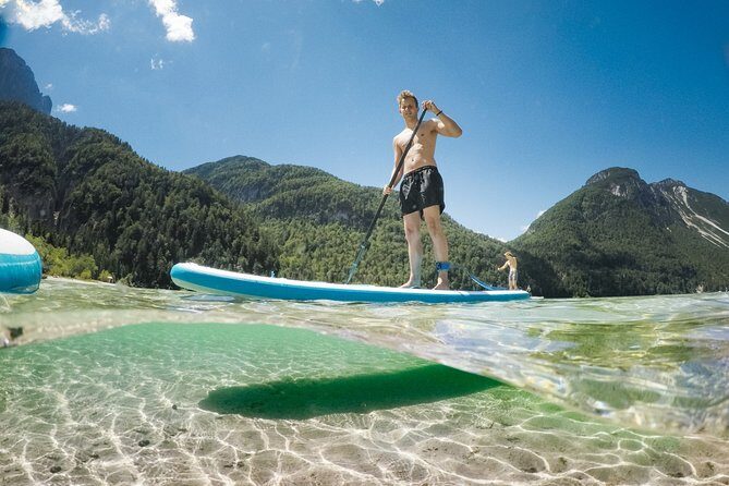 Half Day Stand-up Paddle Boarding (SUP) trip on Lake Predil - Why Lake Predil SUP feels different at Predil Pass