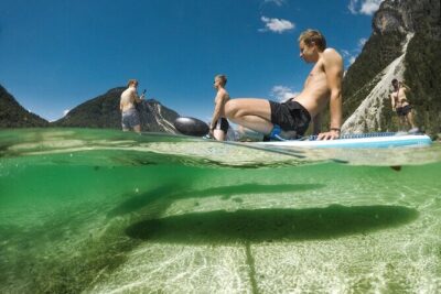 Half Day Stand-up Paddle Boarding (SUP) trip on Lake Predil - From Kot 12 to Lago del Predil: the van ride with forts and photo stops
