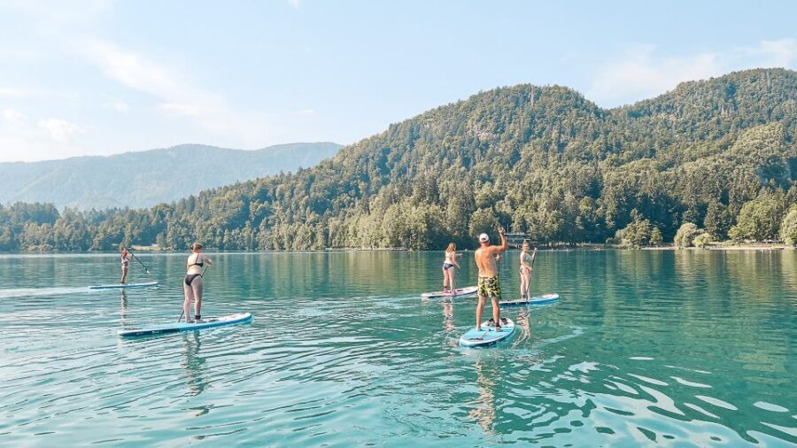 Lake Bled Stand-Up Paddle Boarding Tour - Lake Bled from a SUP board: why this feels special