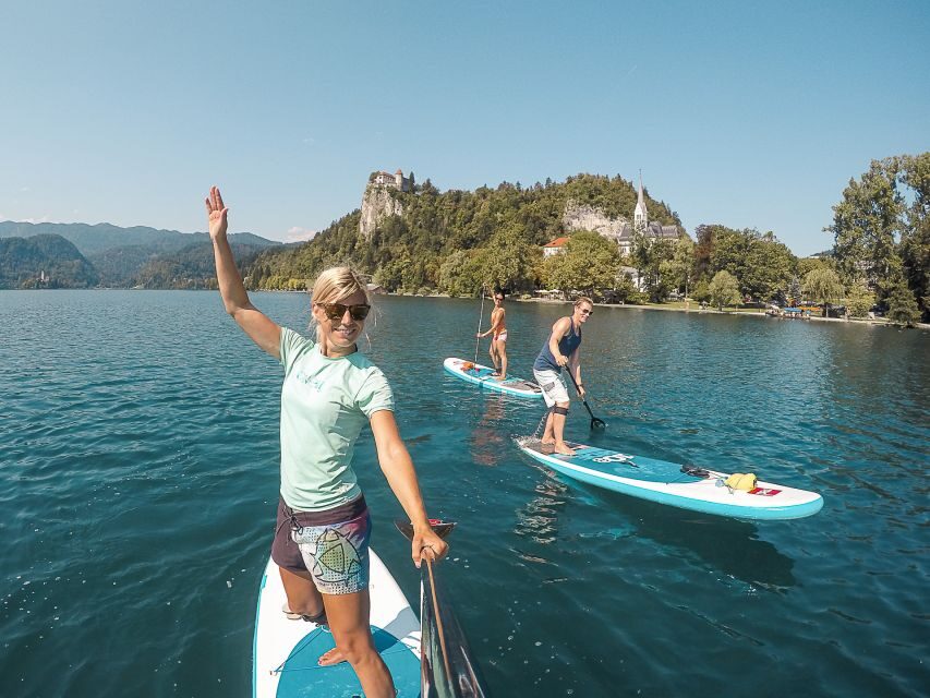 Lake Bled Stand-Up Paddle Boarding Tour - SUP & fun games, yoga poses, and optional swim breaks