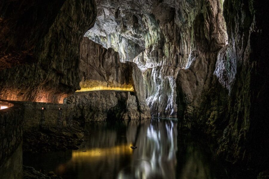 Ljubljana: UNESCO-Listed Škocjan Caves and Piran Day Trip - Entering Škocjan: what the cave walk really feels like