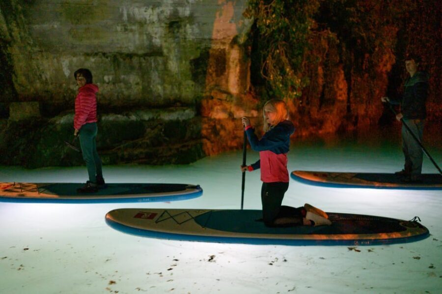 Most na Soci Evening SUP Excursion from Bovec - The guided paddle (about 110 minutes) and how the guide keeps it smooth