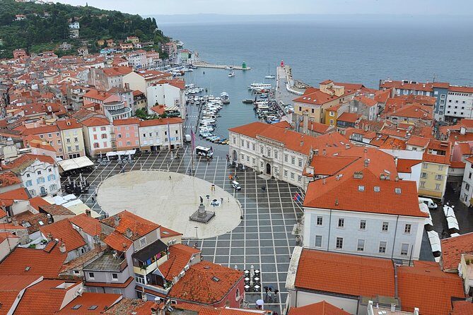 Piran and Portoroz Pearls of the Slovenian Adriatic Coast Half Day Trip from Ljubljana - Portorož beach time: the Port of Roses, plus gelato on the sand