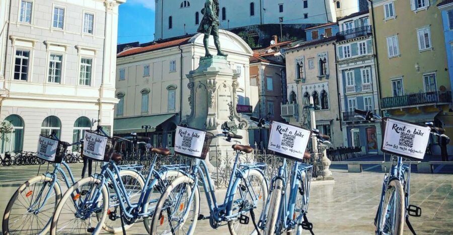 Piran: Bike Rental with Map, Helmet, Water bottle and Lock - Parenzana Trail: Easy Pedaling With Coast-and-Town Options