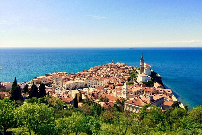 Piran Walking Tour with Local Wine and Food Tasting - Church of St. George Hill: Big Panoramas and the Three-Country Moment