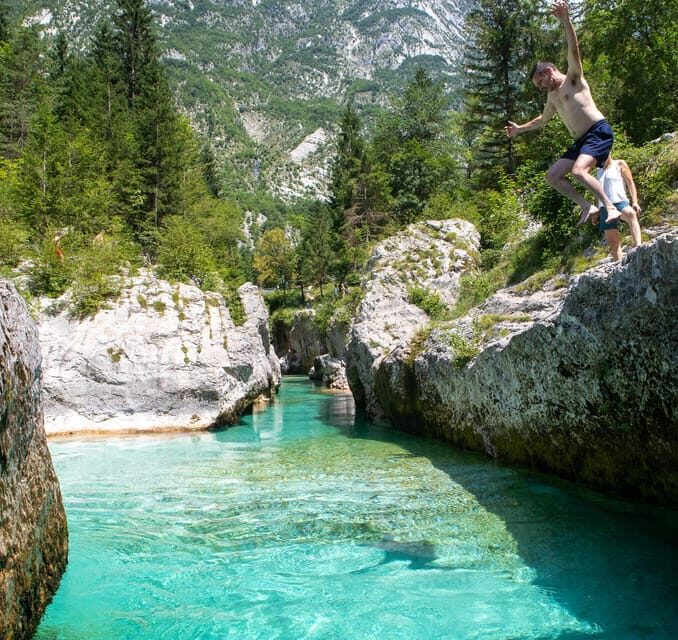 Private E-bike tour Soča valley: The ultimate explorer - The emerald river stretches: riding time that actually feels scenic