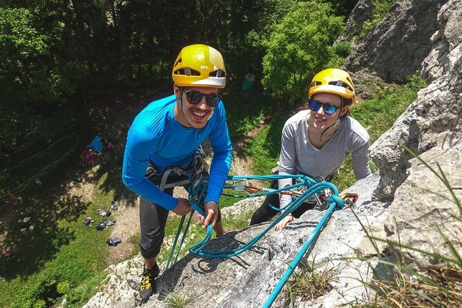 Rock Climbing near Lake Bled - Rock Climbing by Lake Bled, with Iglica Waterfall as Your Backdrop
