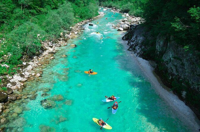 Sit on Top Kayak Trip - The Soca in an inflatable sit-on-top kayak