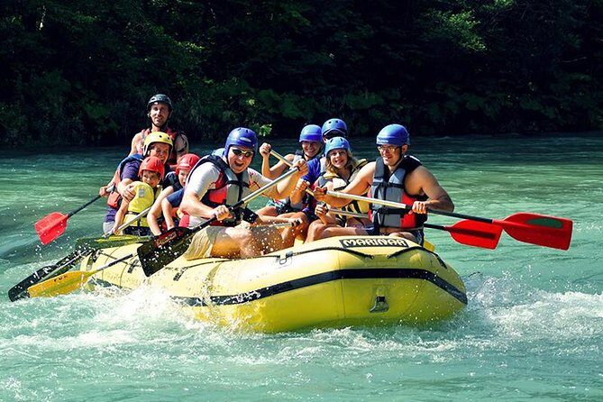 The best Rafting on Sava river in Bled - On the water at Šobec: safety talk, paddling basics, and the split-course ride