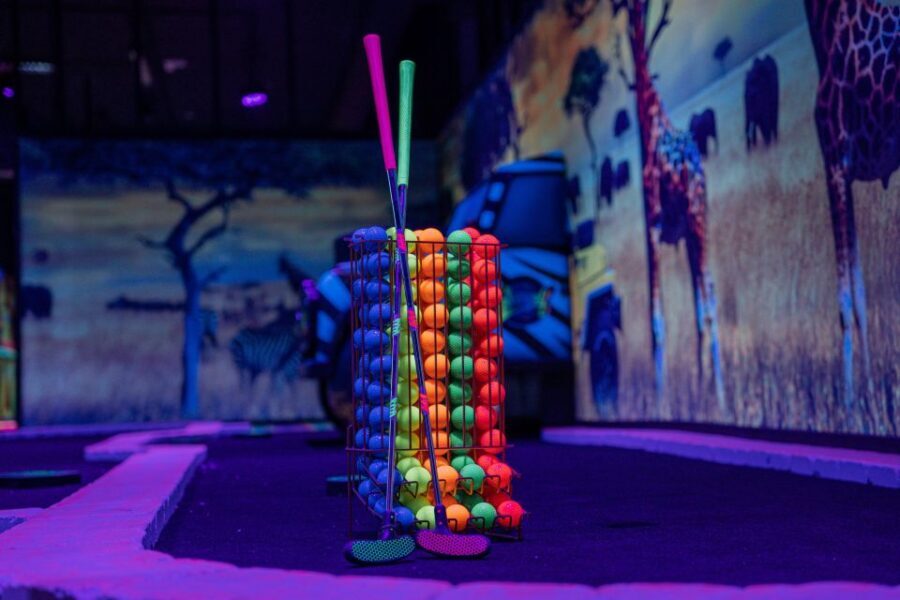 Woop! Glow golf: Ljubljana Btc City - Glow Golf in Ljubljana’s BTC City: a neon break from the usual sightseeing